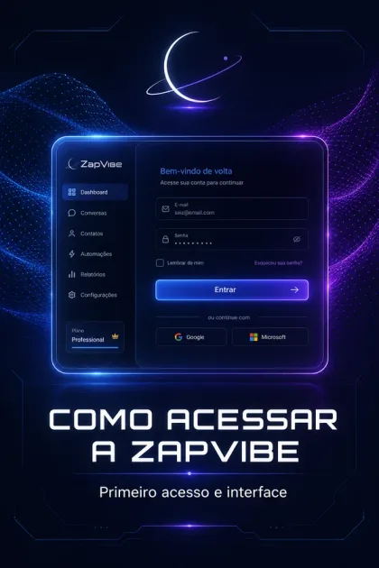 Módulo: Como acessar a ZapVibe — primeiro acesso e interface